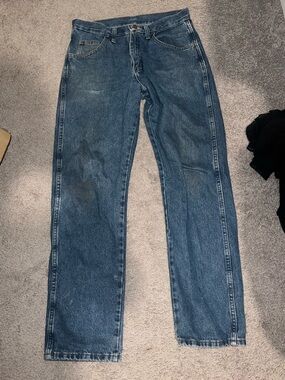 Rustler Men's Straight-Leg Indigo Denim Jeans